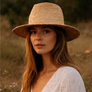 River Straw Wide Brim Sun Hat - Women's Summer Hat
